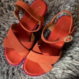 Colorful Platform Sandals